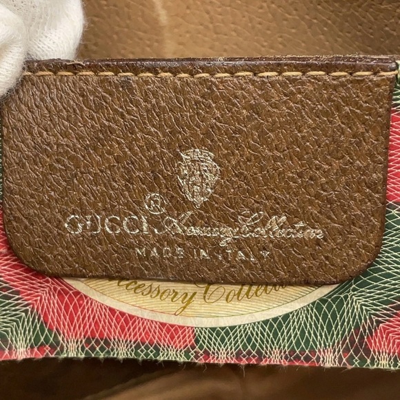 Auth Gucci GG Supreme Sherry Line Brown PVC Shoulder Bag 904.02.047 - Picture 15 of 16